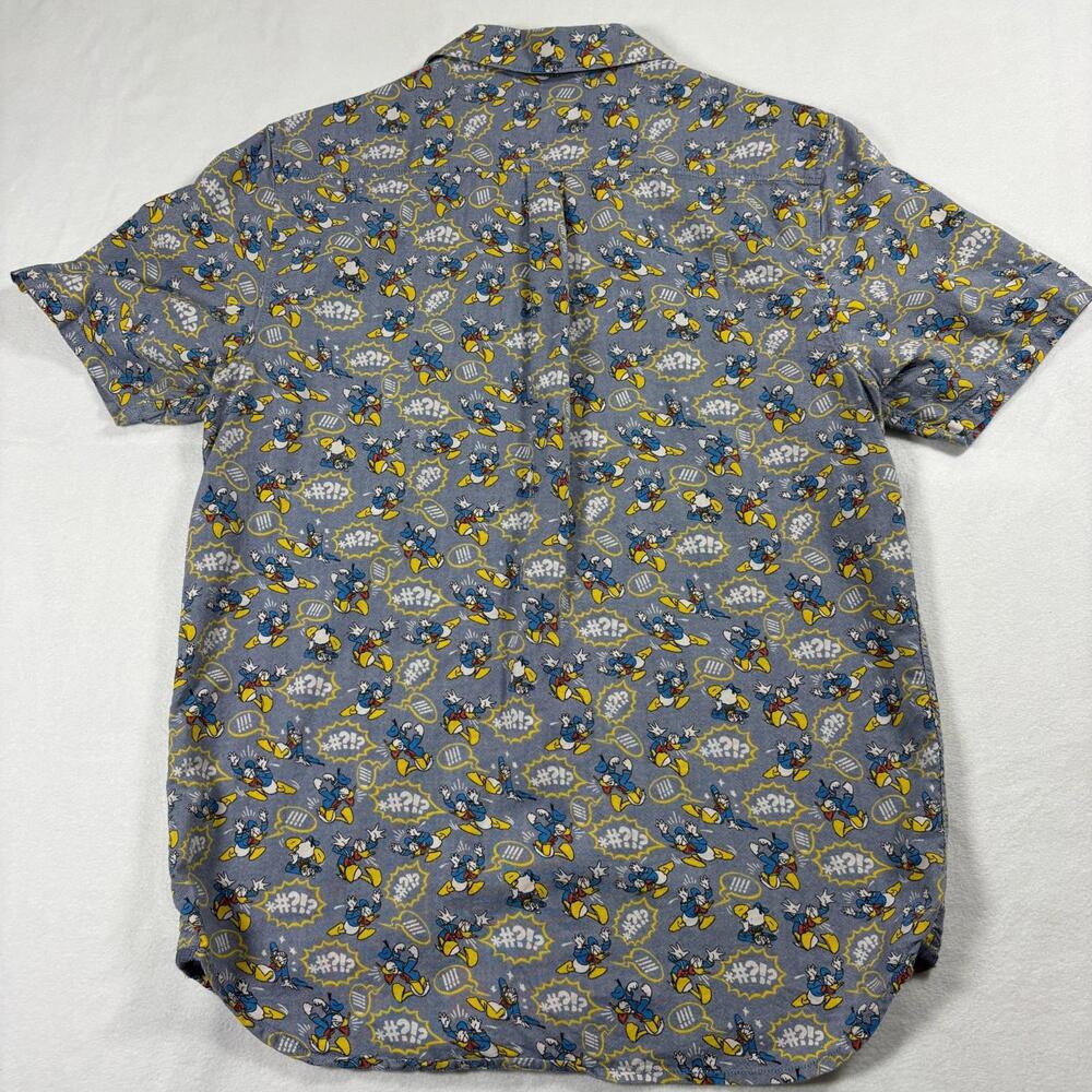 Vans Disney Mens Shirt Medium Donald Duck Button Up Vintage Y2K Skate Street - Picture 8 of 8